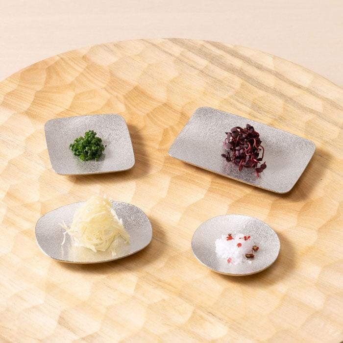 ❣️お値下げ❣️お皿セット　角皿、長皿、丸皿、豆皿合計12点まとめ売り まいにち 豆皿セット 小 角長皿1個・角皿1個・丸皿1個・丸長皿1個 ( 能