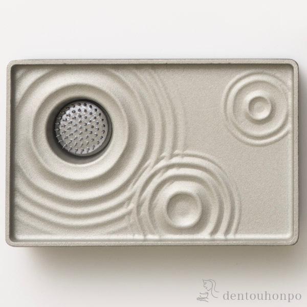 水盤 雫影 S 墨黒 剣山付 ( 花器 いけばな 生け花 おしゃれ おすすめ