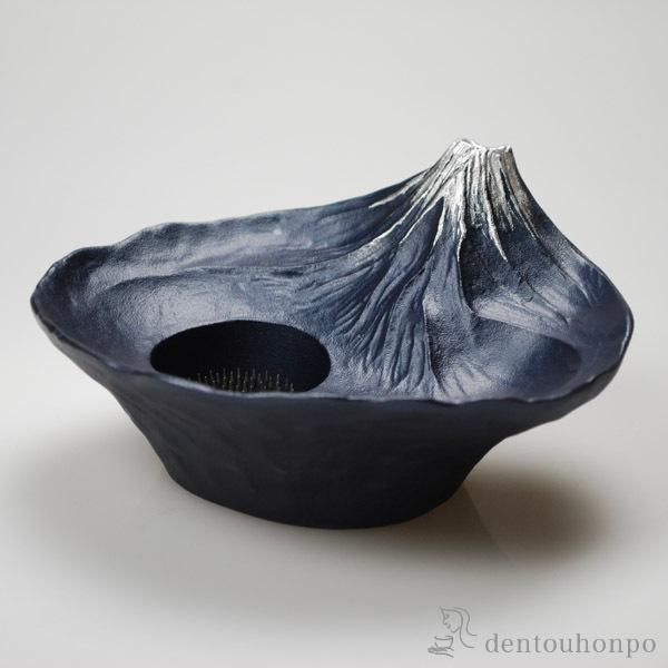 着後レビューで 送料無料 水盤 さかさ富士 青富士 剣山付 花器 いけばな 生け花 おしゃれ おすすめ 高岡銅器 結婚 出産 内祝い 引き出物 金婚式 誕生日プレゼント 還暦祝い