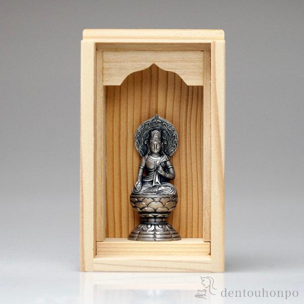 仏像 虚空蔵菩薩 古美色 線香・香立付 ( 木箱名入れ有料 木札名入れ有料 初任給 プレゼント 母の日 仏壇 寺院 仏様 日本 仏具 高岡銅器 法要 メモリアル )