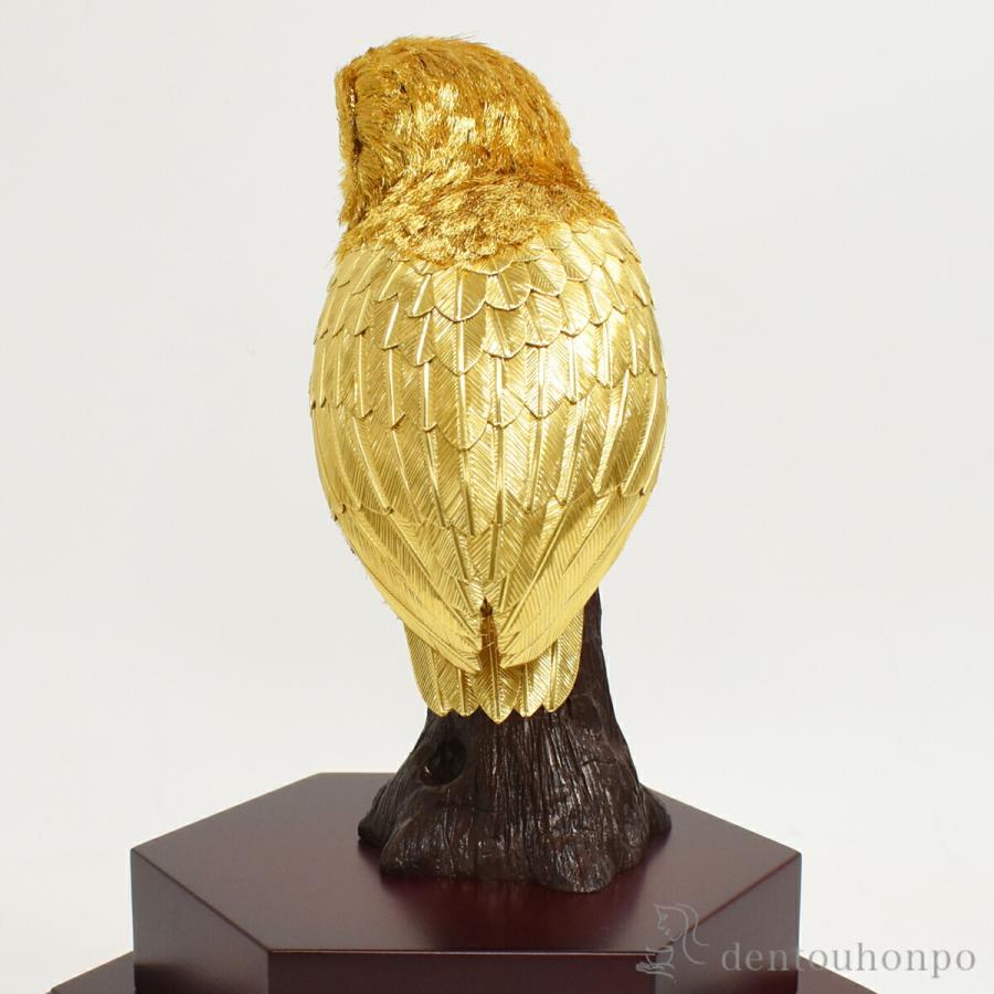 純金 フクロウ D 150g ( 光則(金工芸) 木札名入れ有料 高級 純金 フクロウ D 150g ( 光則(金工芸) 木札名入れ有料 高級