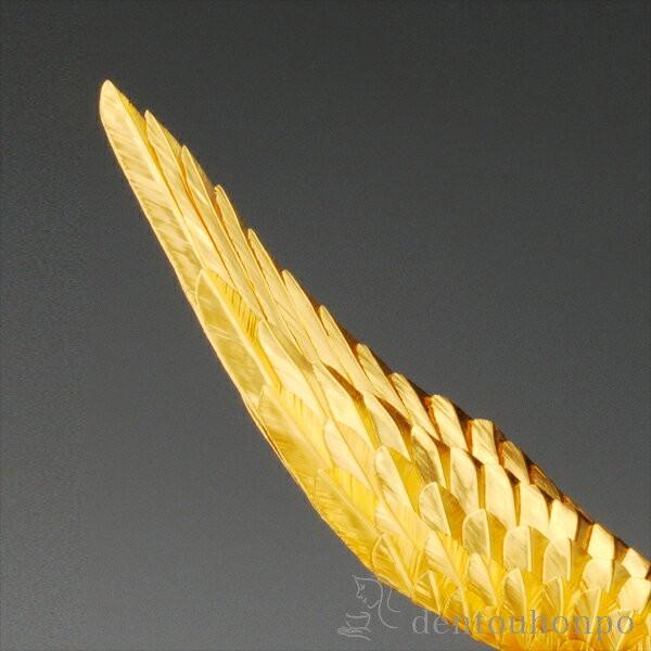工芸品 Gold hitter 純金 白鷹 B 600g ( 光則（金工芸） 木札名入れ有料 高級 コレクション