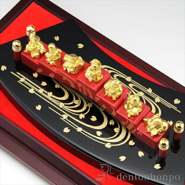 純金 爛漫 七福神 45g ( 光則（金工芸） 木札名入れ有料 恵比寿 大黒