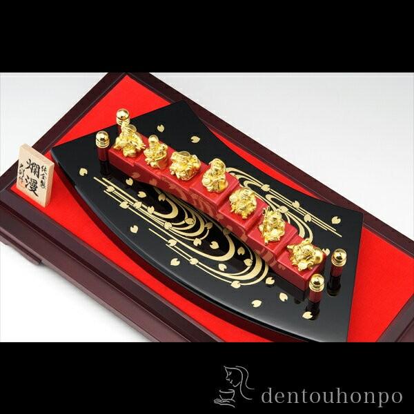 純金 爛漫 七福神 45g ( 光則（金工芸） 木札名入れ有料 恵比寿 大黒