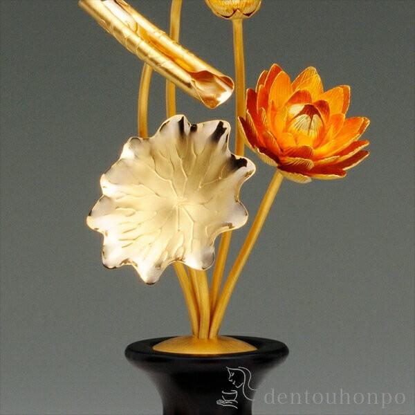 純金 菊常花揃 A 300g ( 光則（金工芸） 木札名入れ有料 お寺 仏壇