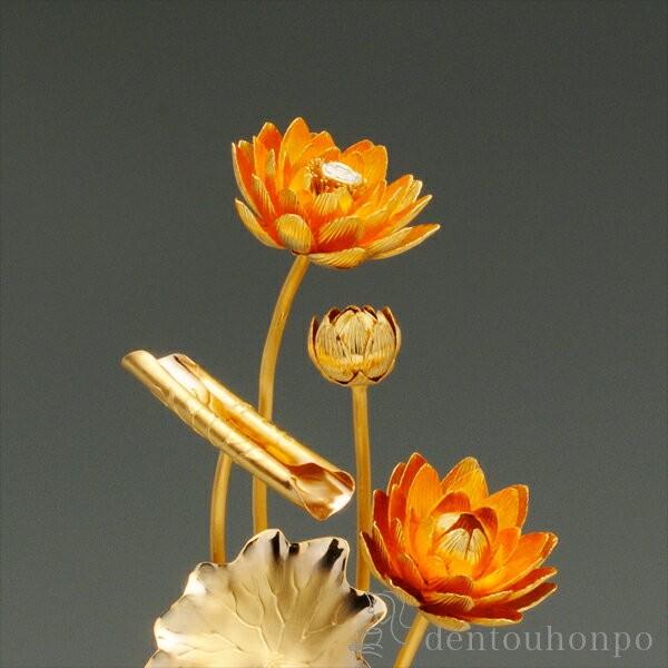 純金 菊常花揃 A 300g ( 光則（金工芸） 木札名入れ有料 お寺 仏壇