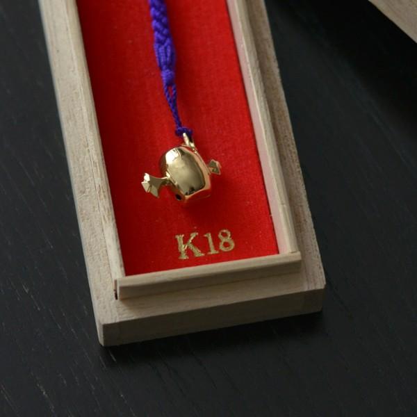 K18 根付 小槌 小 ( ストラップ 美術品 工芸品 おしゃれ ブランド