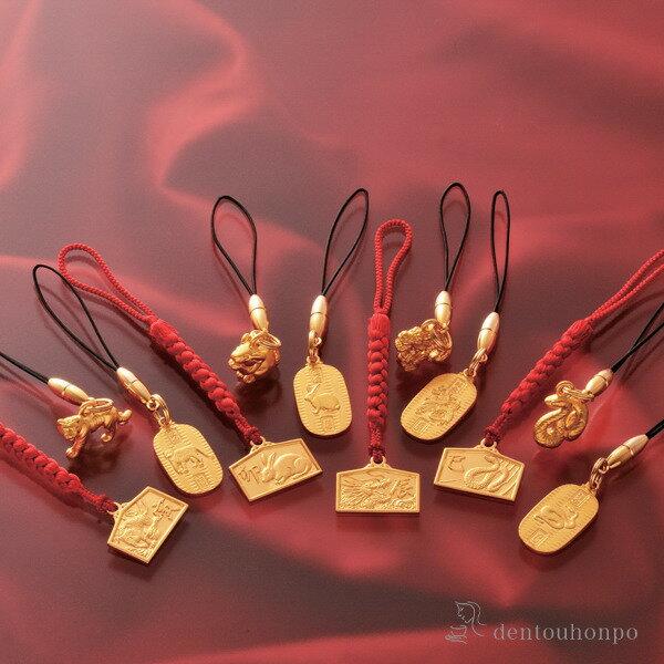 K18 根付 絵馬 丑 ( ストラップ 美術品 工芸品 おしゃれ ブランド