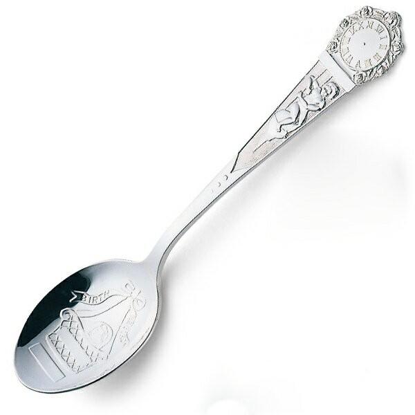 銀製 スプーン バースレコード 名入れ彫刻無料 ( 退職祝い 定年 セット