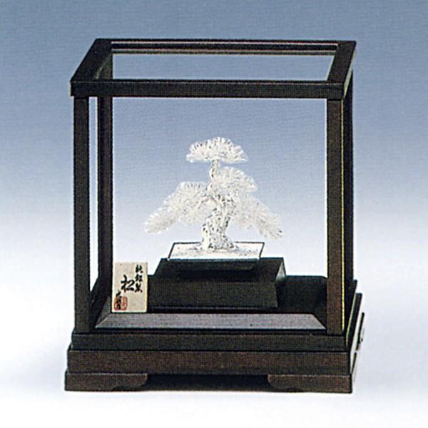 銀製 盆栽 松 B 1号・13g ( 木札名入れ有料 高級 コレクション 美術品 工芸品 伝統 東京銀器（銀工芸） 周年 創立 上場 竣工 開店 事務所移転 )