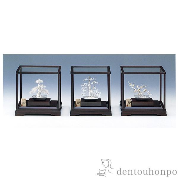 純銀 盆栽 梅 A 4号・40g ( 木札名入れ有料 高級 コレクション 美術品 工芸