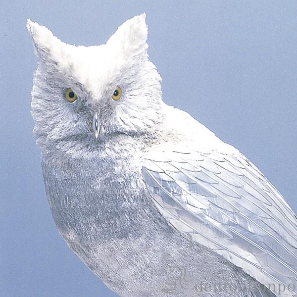 銀製 シマフクロウ A 1130g ( 光則（銀工芸） 木札名入れ有料 高級