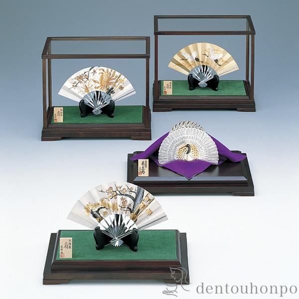 銀製 扇子 四君子 G 4.5号・28g ( 光則（銀工芸） 木札名入れ有料 高級