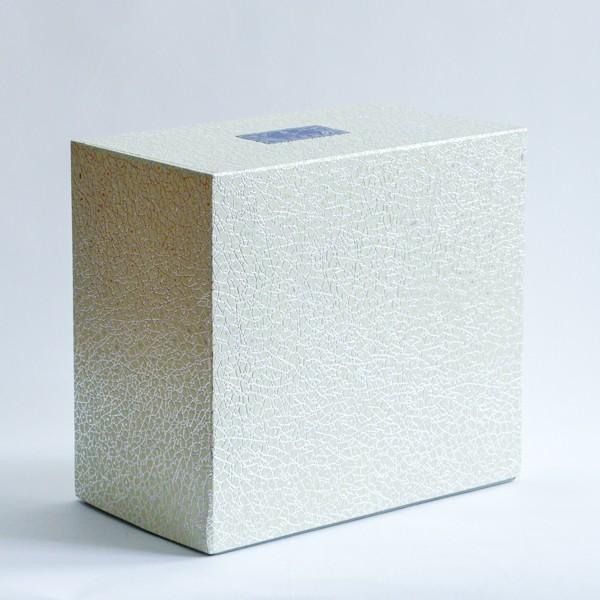 銀製 扇子 松竹梅 G 4.5号・28g ガラスケース付き ( 光則（銀工芸