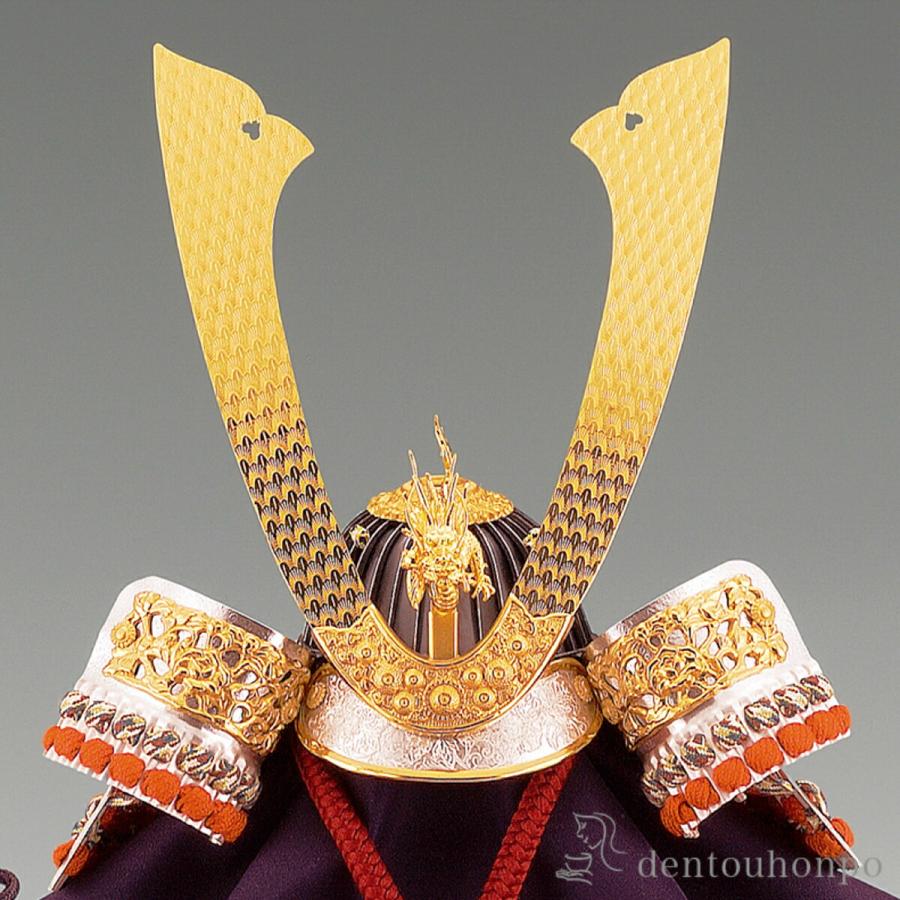 純銀 出世兜 龍 365g ( 兜 武者人形 コンパクト こいのぼり 人気 東京