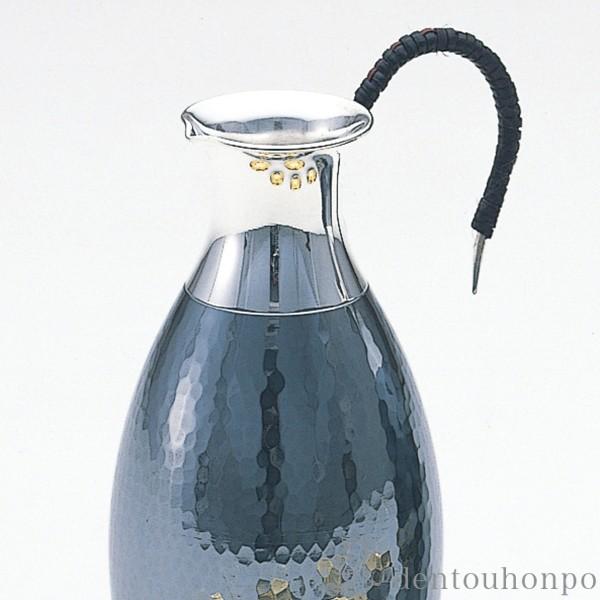 銀製 酒器揃 鎚目 2×5 A ( 酒器 日本酒 冷酒 プレゼント 人気 東京銀器