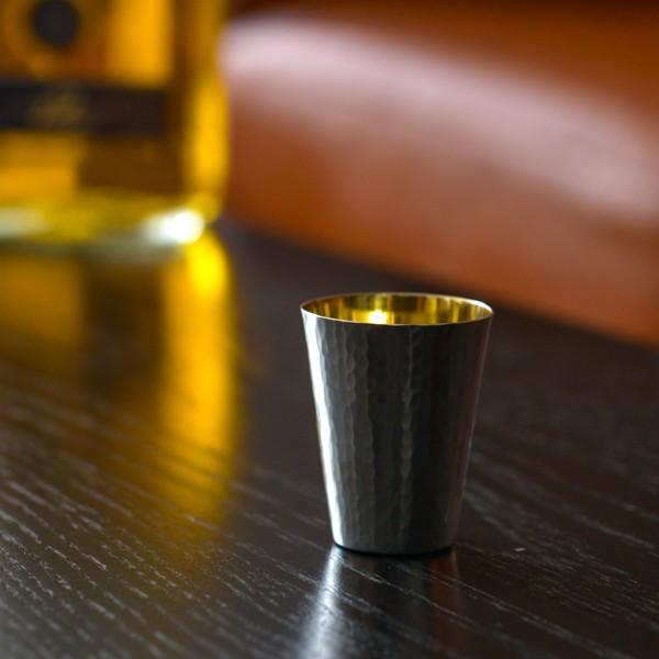 銀製 ウィスキーコップ 鎚目 D ( 退職祝い 定年 ビールグラス