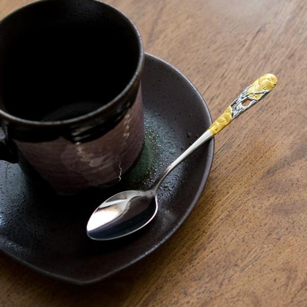 銀製 コーヒースプーン 松 ( 名入れ有料 退職祝い 定年 セット ティー