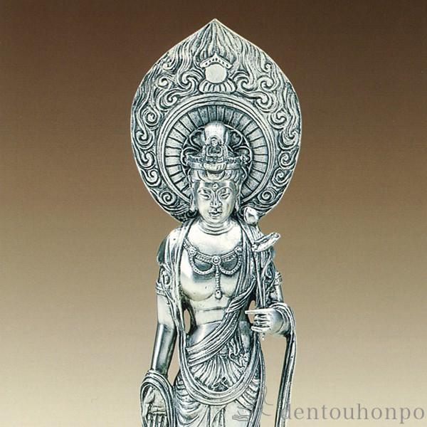 聖観世音菩薩像銀製