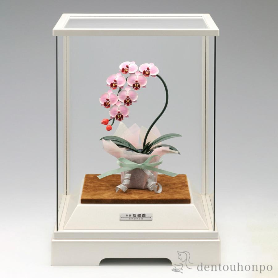 銀製 胡蝶蘭 ピンク DX 53g ( 高級 コレクション 美術品 工芸品 伝統