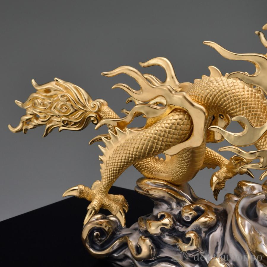 純金 青雲吉祥龍 A 1000g ( 木札名入れ有料 高級 コレクション 美術品