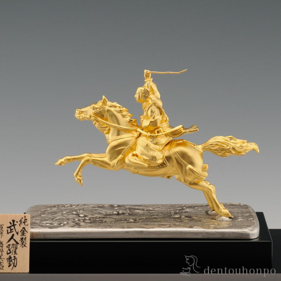 純金 武人躍動 70g ( 木札名入れ有料 高級 コレクション 美術品 工芸品