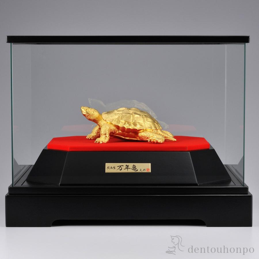 純金 万年亀 A 100g ( 木札名入れ有料 高級 コレクション 美術品 工芸