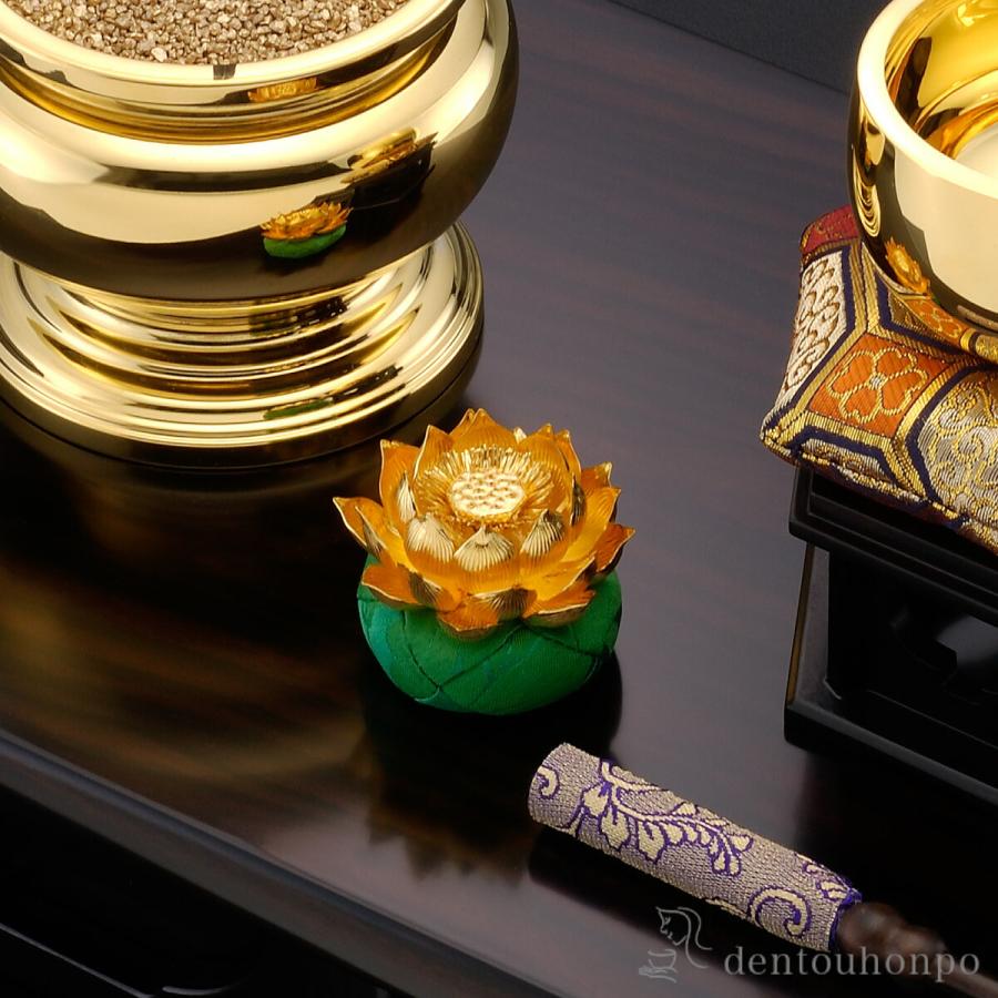 純金 蓮飾り 30g 1.7号 ( 木札名入れ有料 お寺 仏壇 ブランド おすすめ