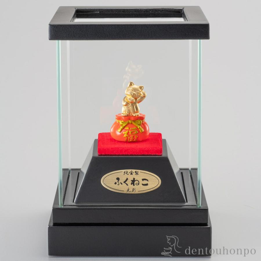 純金 ふくねこ 2g ( 高級 コレクション 美術品 工芸品 伝統 東京銀器