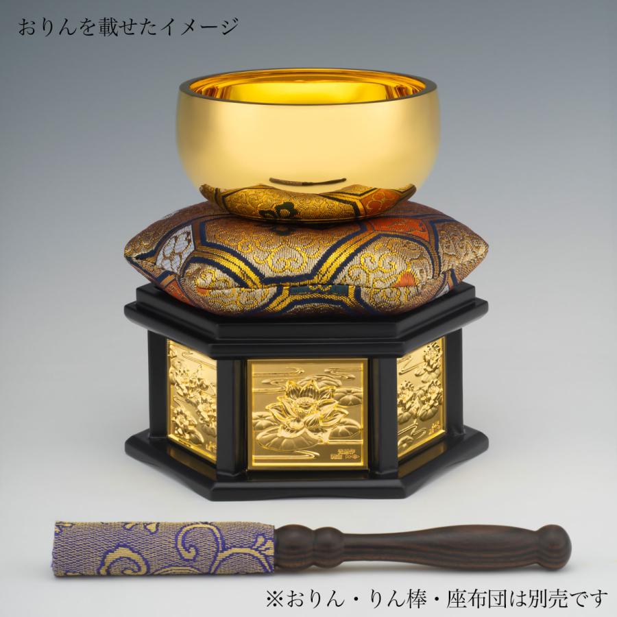 純金 飾り付りん台 蓮 純金27g おりん2.5寸用 ( お寺 仏壇 ブランド 