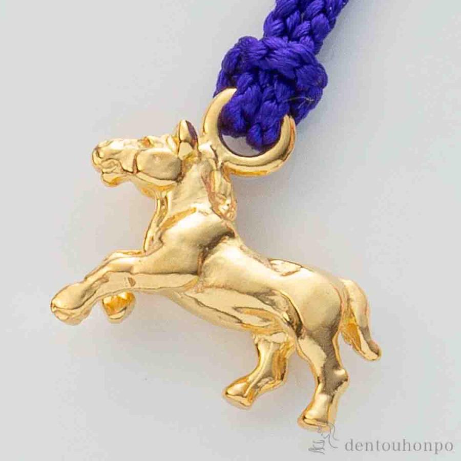 K18 根付 「午」 3g 大 桐箱入り ( 午 馬 十二支 2026年 開運 東京銀器
