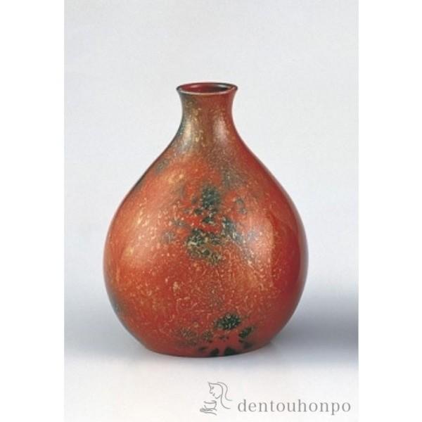 銅製花瓶 寿想 レッド 4号 ( 木札名入れ有料 初任給 プレゼント 母の日 花瓶 フラワーベース 花器 仏間 おすすめ 高岡銅器 周年 創立 上場 竣工 )