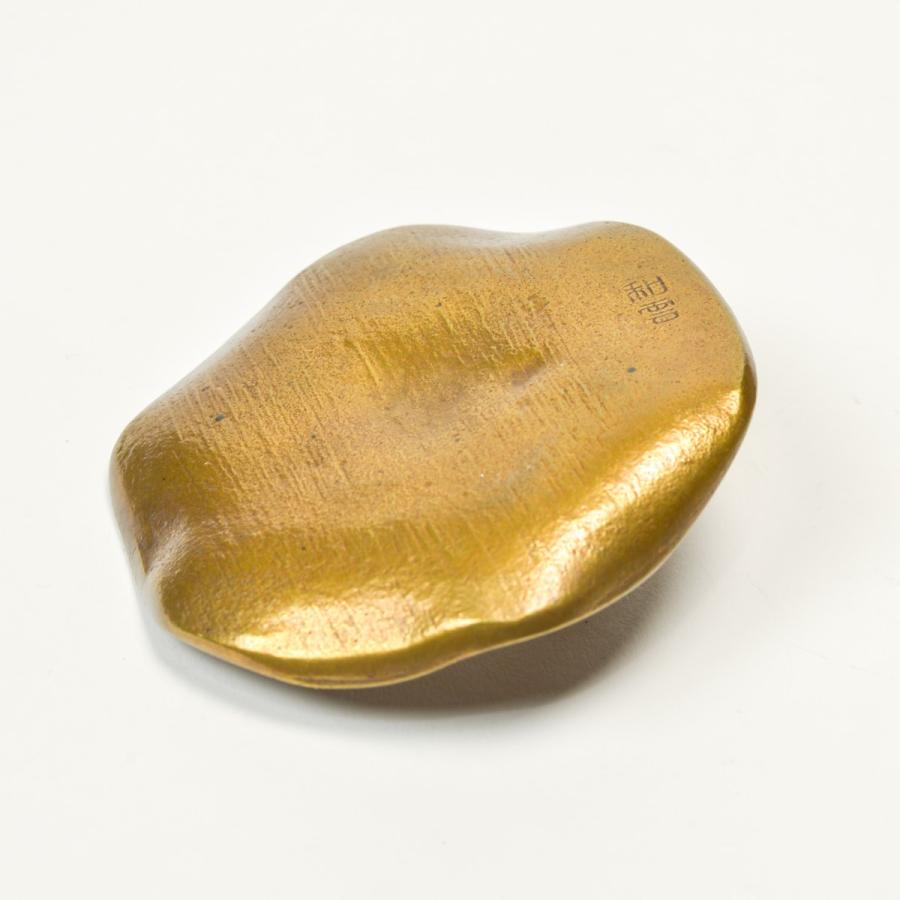 銅製 香立 蓮に蛙 大 ( 退職祝い 定年 お香 線香 リラックス 仏具 人気