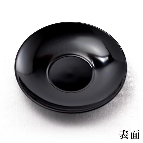 茶托ダルマ型 溜塗 126mm 5枚セット ( 初任給 プレゼント 父の日