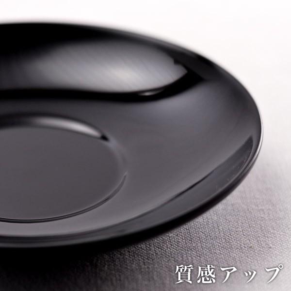 茶托ダルマ型 溜塗 126mm 5枚セット ( 敬老の日 プレゼント 実用的