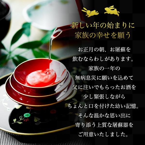 屠蘇器／とそき うさぎ唐草 ( あすつく お正月 新年 おとそ とそ器