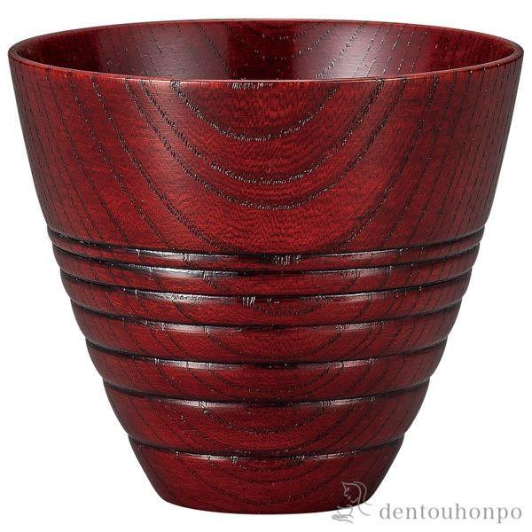 焼酎カップ MORI 赤スリ ( 退職祝い 定年 焼酎カップ ビールカップ 保温 保冷 人気 山中漆器 結婚 出産 内祝い 引き出物 金婚式 誕生日プレゼント )