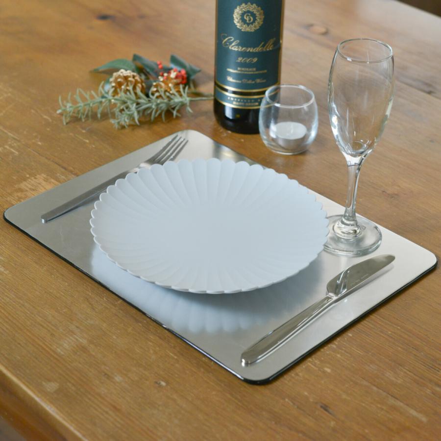 長角プレースマット シルバー（洋銀箔） S ( ラックヌーボー あすつく