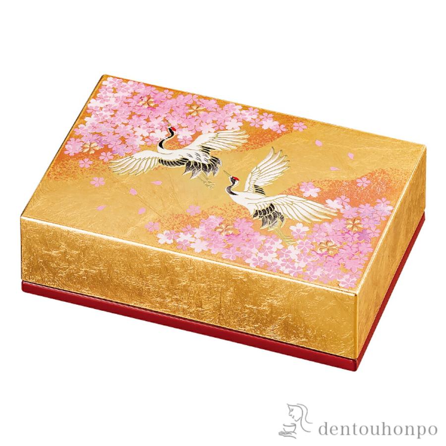 名刺入れ 花見鶴 金 ( 初任給 プレゼント 母の日 メンズ レディース