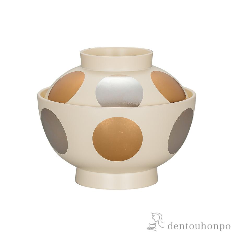 雑煮椀 日月 白 食洗機・レンジ対応 ( あすつく 退職祝い 定年 お椀 お