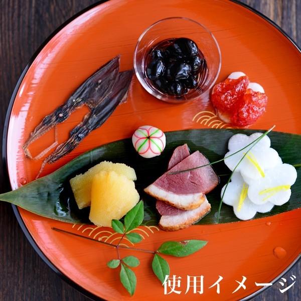 未使用 作家もの 漆器 取り皿 6客セット 青海波 地紋 17cm 和食器 盛皿 刷毛目青海波 ( 初任給 プレゼント 母の日 大皿 プレート 盛り皿