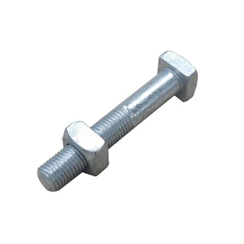 四角ボルト M16×130mm ナット付 溶融亜鉛メッキ : 電材39 Yahoo!店