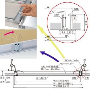 JAPPY（ジャッピー） 天井点検口 454mm角 白 CFZW345-JP (10個) : 電材 