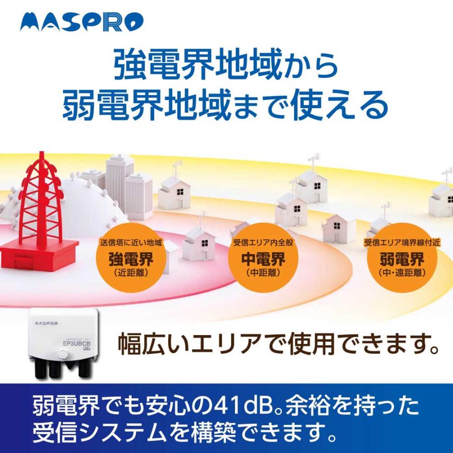 マスプロ（MASPRO） マスプロ電工 UHF BS CS ブースター 新4K8K衛星