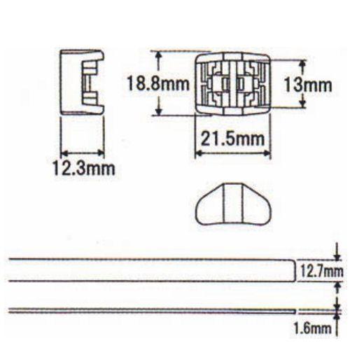 Thomas&Betts デルテック ロッキングヘッド 標準ストラップ用 CSS-LH (25個入) |  | 01