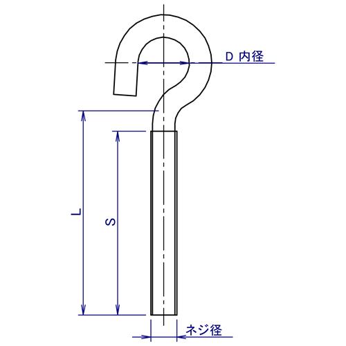 フックボルト ステンレス製 4分×200mm SHB4-20 : 電材39 Yahoo フックボルト ステンレス製 4分×200mm SHB4-20 : 電材39 Yahoo