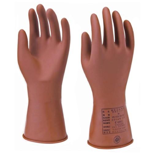 ヨツギ 低圧ゴム手袋ネオフィット 最薄手 LL YS-102-54-04 (交流・直流300V以下用) 静電、絶縁手袋