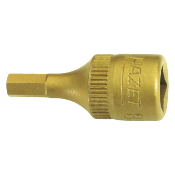 HAZET（ハゼット） ショートヘキサゴンソケット（差込角6．35mm チタン