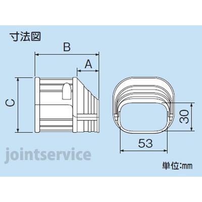 因幡電工 INABA スリムダクトSD 端末カバー アイボリー SEN-100-I