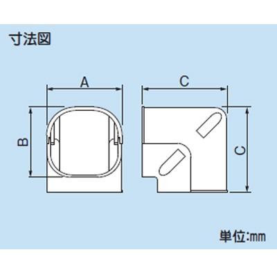 因幡電工 INABA スリムダクトSD ミニ立面コーナー90° ブラック SCM-66